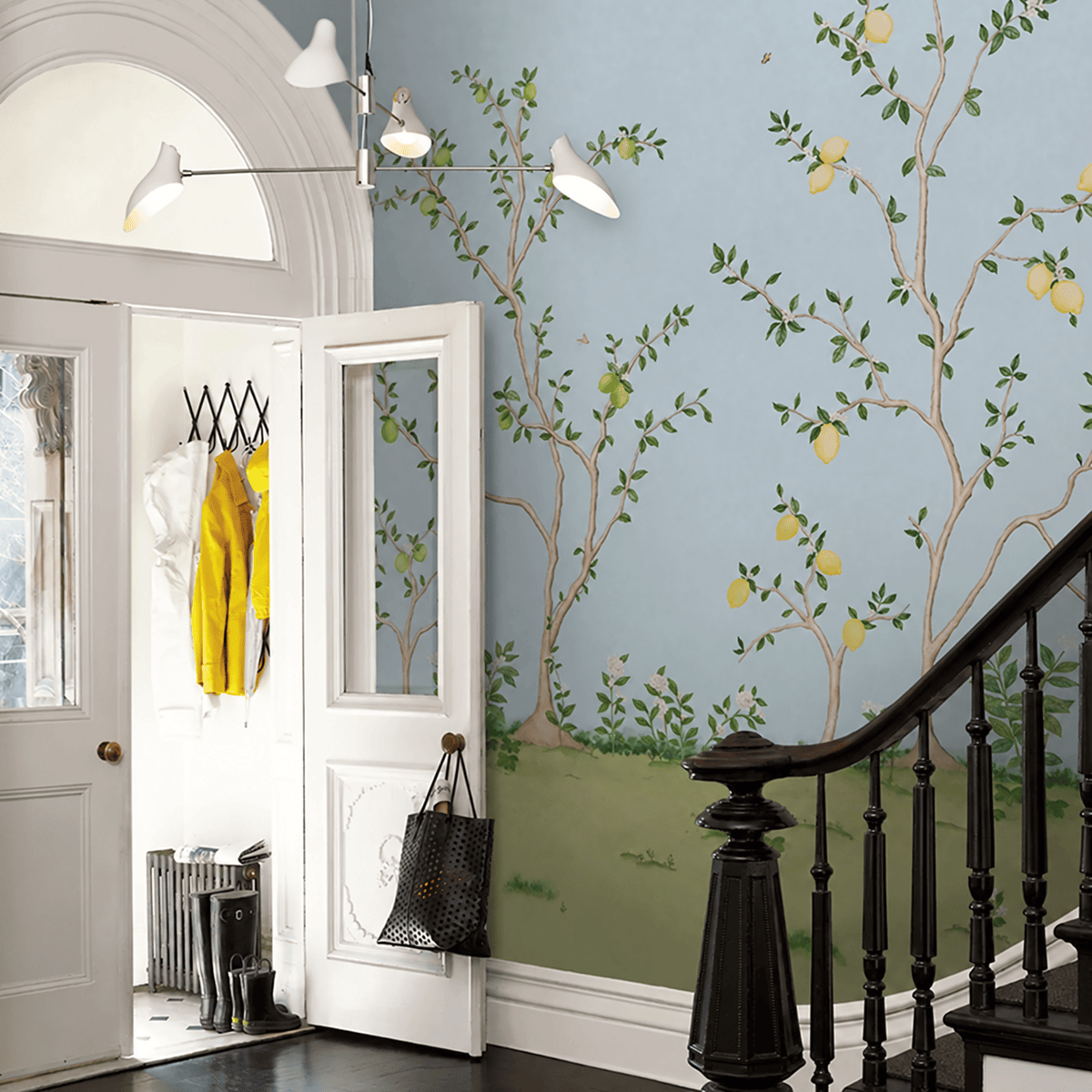 Schumacher Citrus Blossom 2 Panel Set Wallpaper