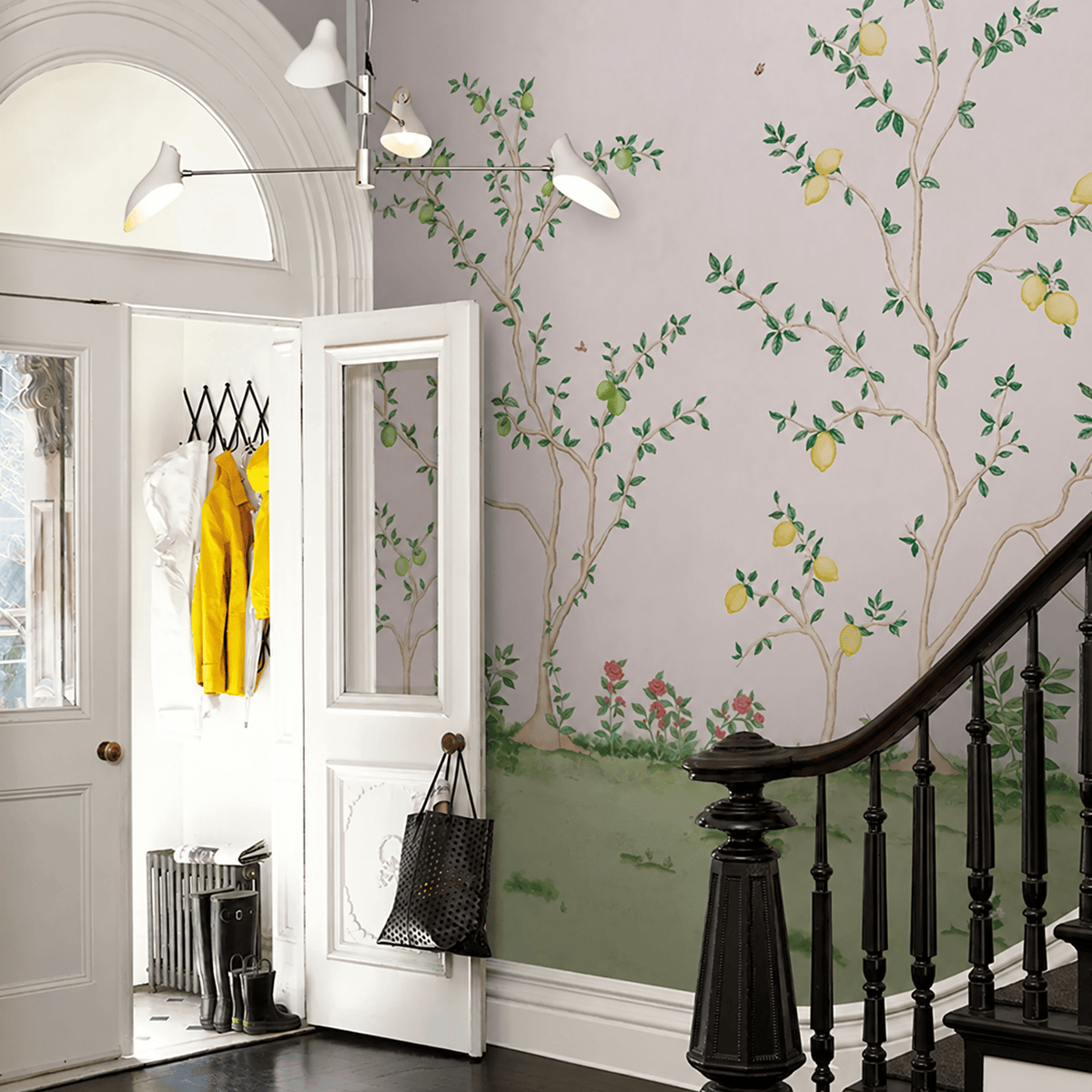 Schumacher Citrus Blossom 2 Panel Set Wallpaper