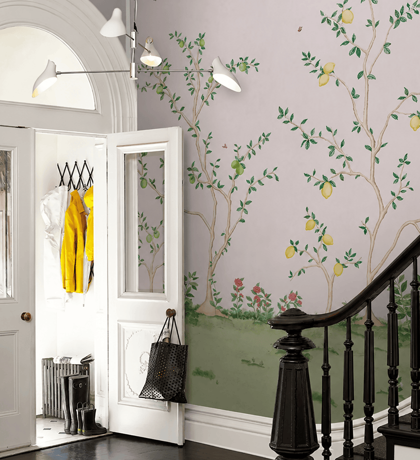 Citrus Blossom Wallpaper Panel Set - secondary