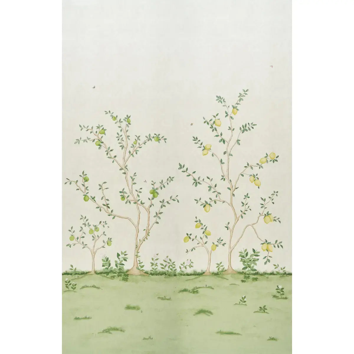 Schumacher Cream / 2 panels Citrus Blossom 2 Panel Set Wallpaper