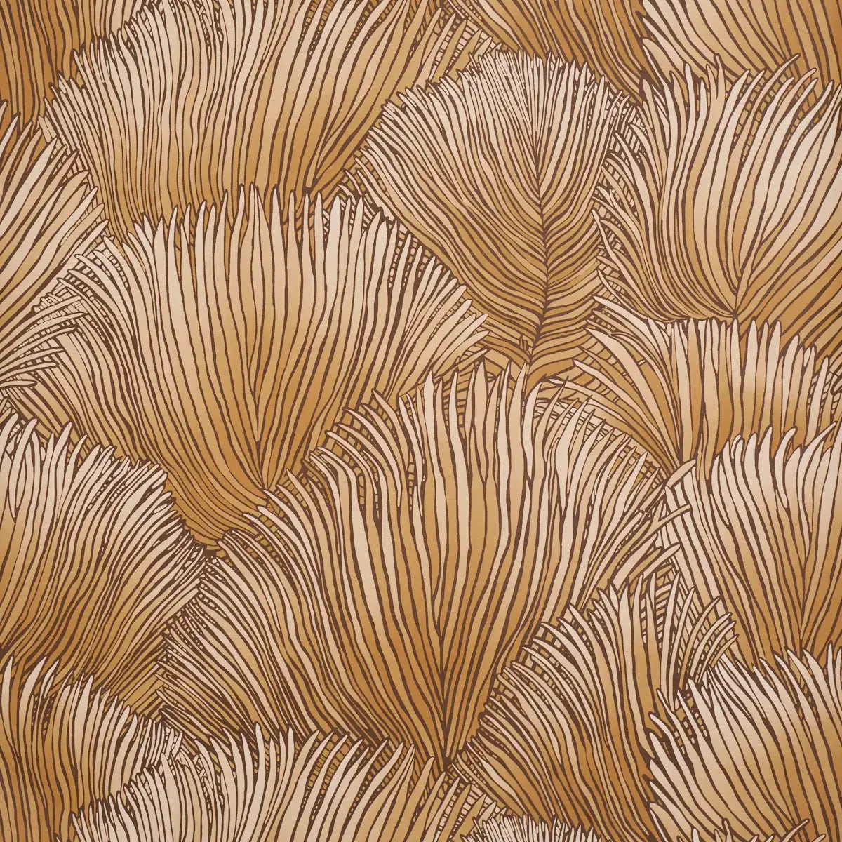 Schumacher Gold / 9 yards Fondale Wallpaper