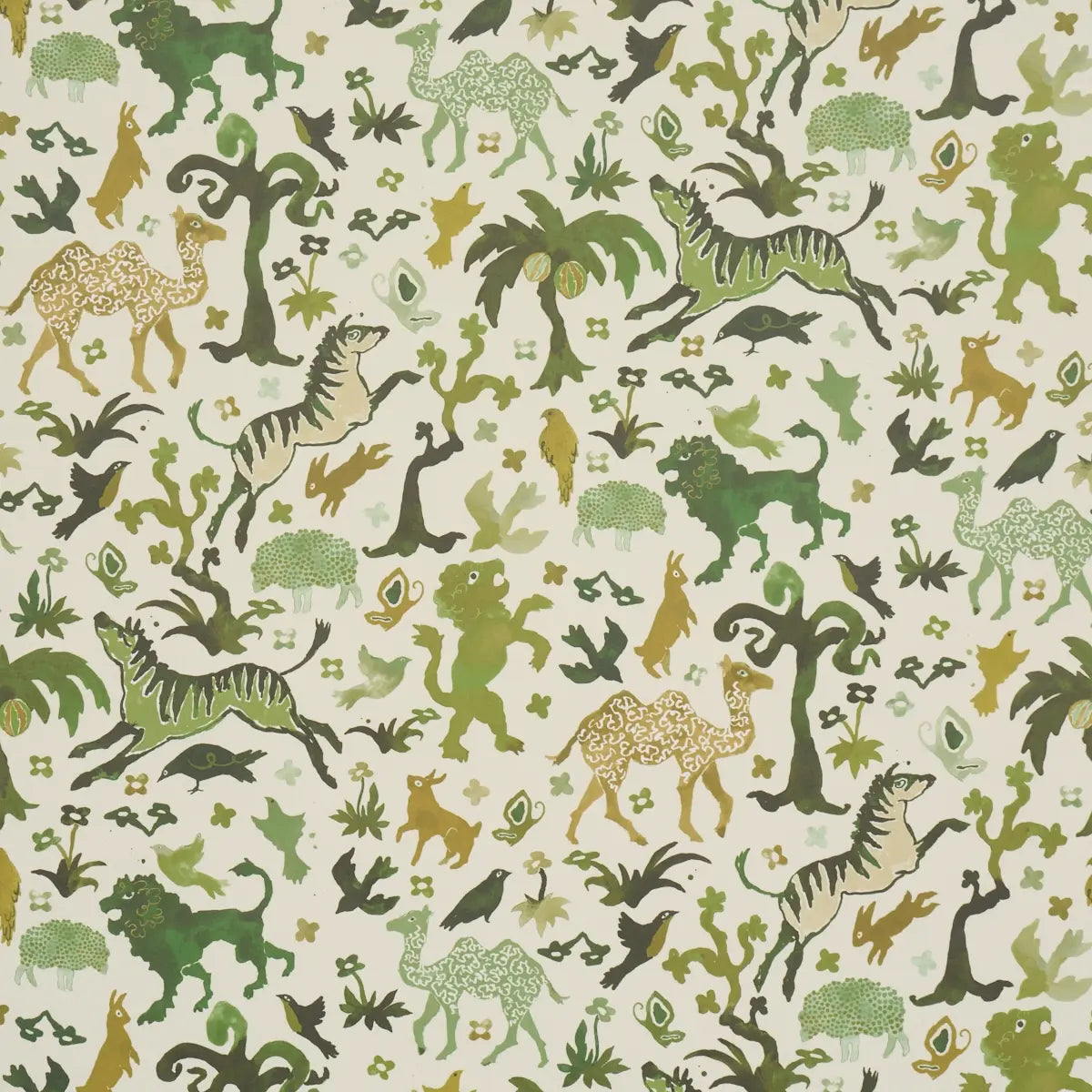 Schumacher Green / 10 yards Beasts Wallpaper