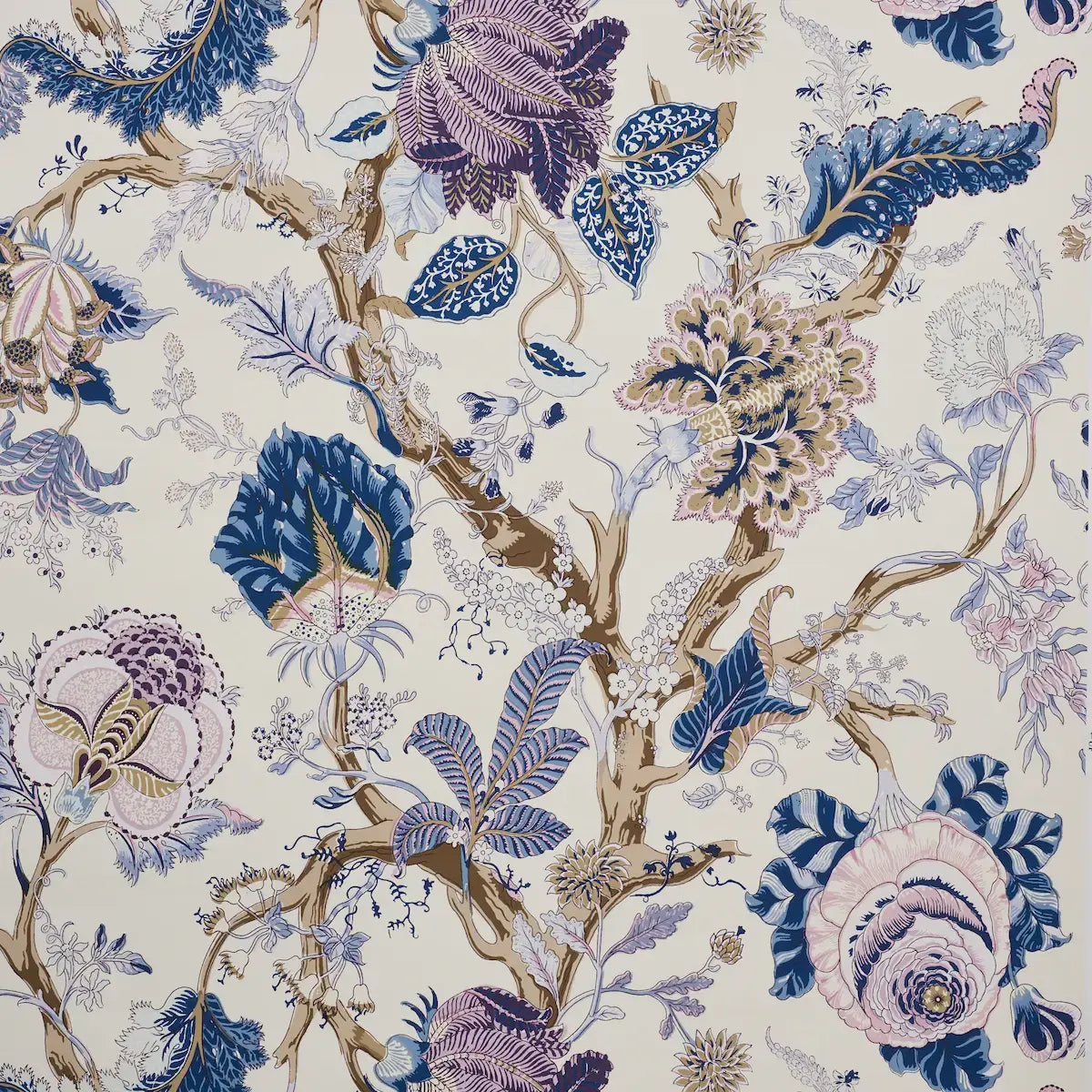 Schumacher Hyacinth / 10 yards Indian Arbre Wallpaper