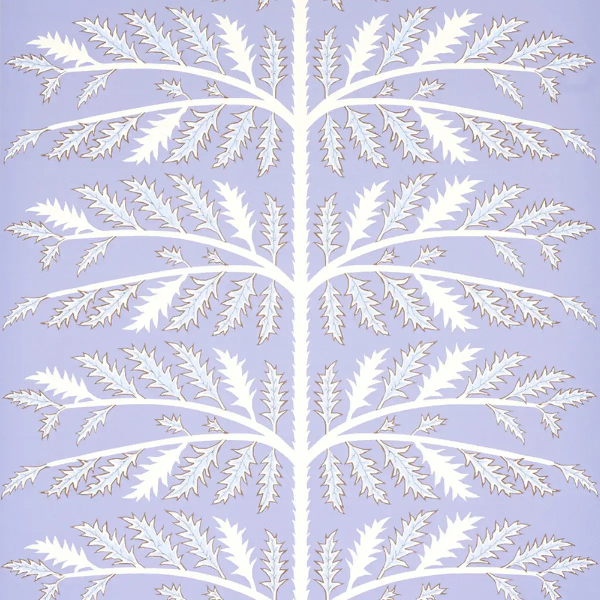 Schumacher Lavender / 10 yards Thistle Wallpaper