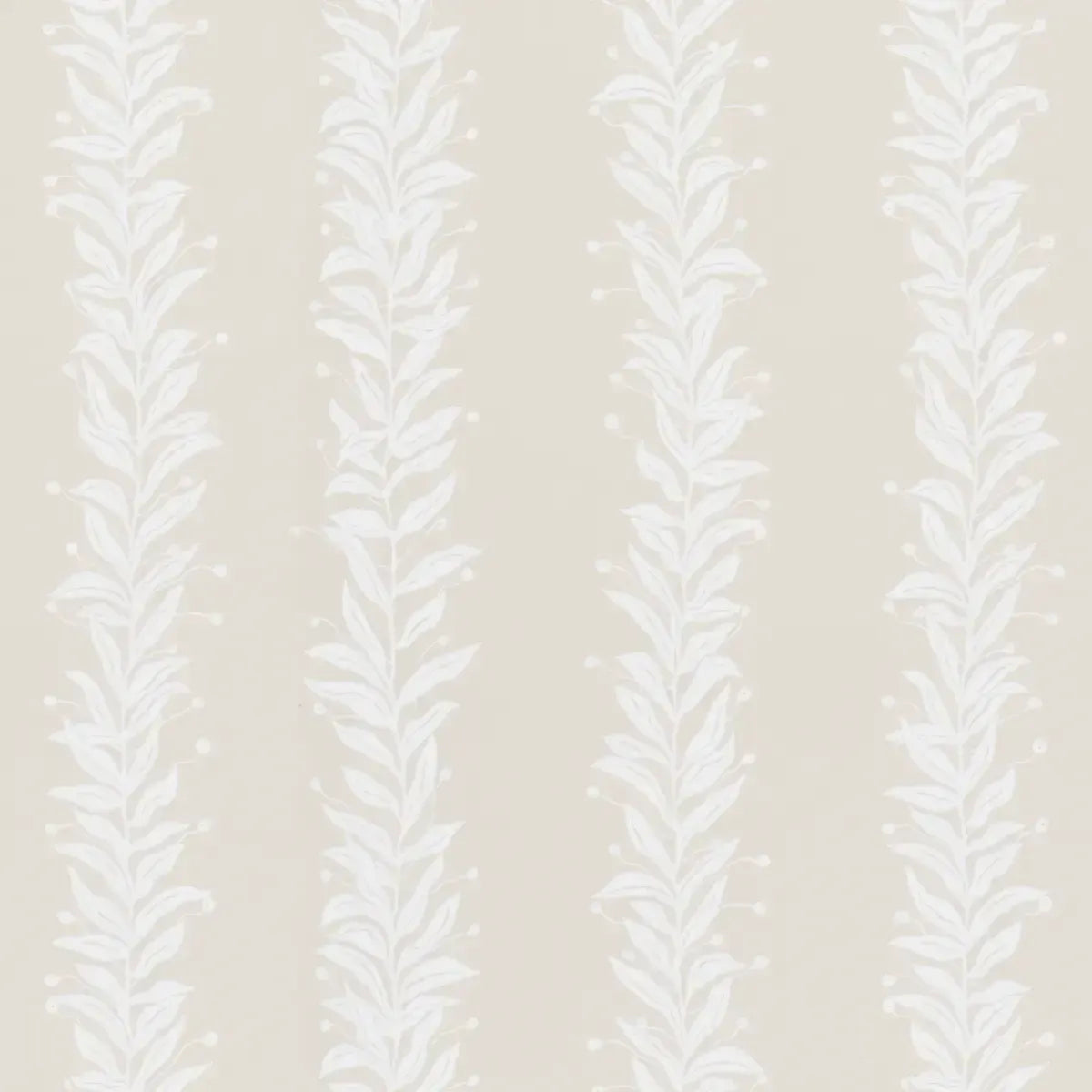 Schumacher Natural / 9 yards Tendril Stripe Wallpaper