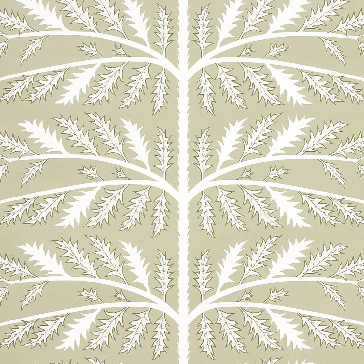 Schumacher Neutral / 10 yards Thistle Wallpaper