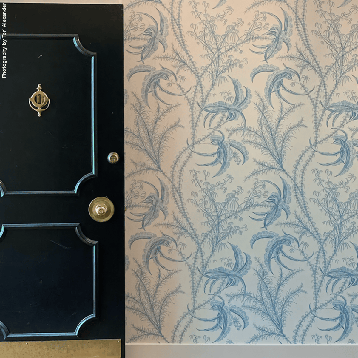 Schumacher Ocean Toile Wallpaper