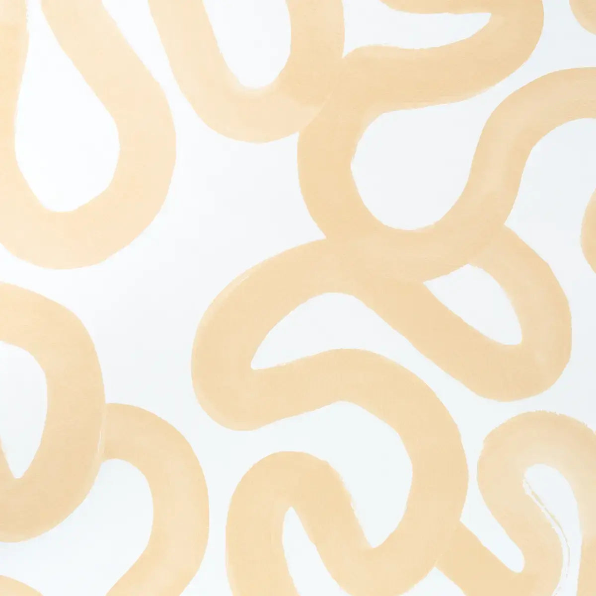 Schumacher Ochre / 10 yards Trace Wallpaper