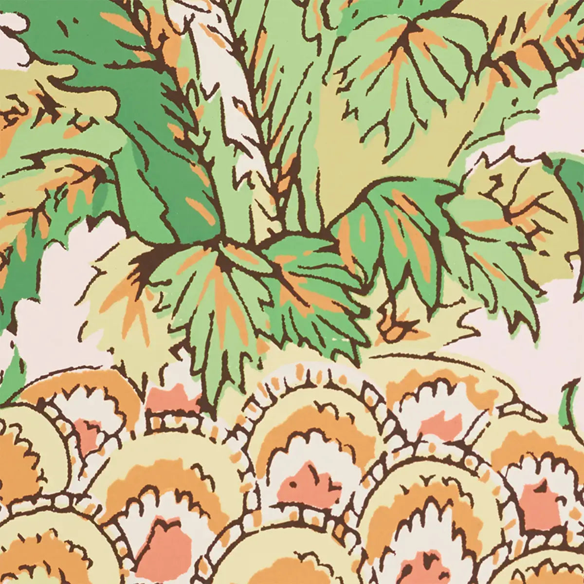 Schumacher Pineapples Wallpaper