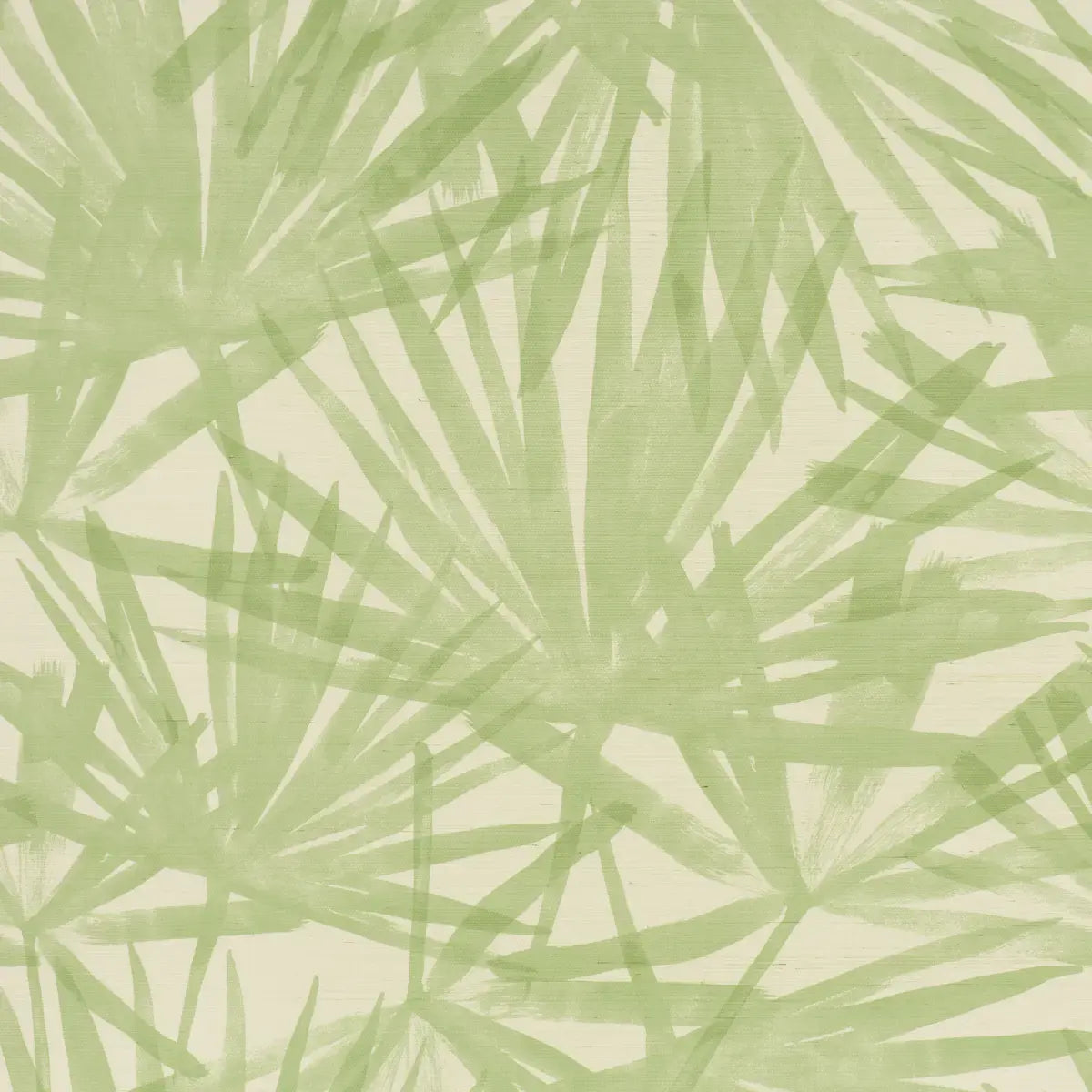 Schumacher Pistachio / 8 yards Sunlit Palm Sisal Wallpaper