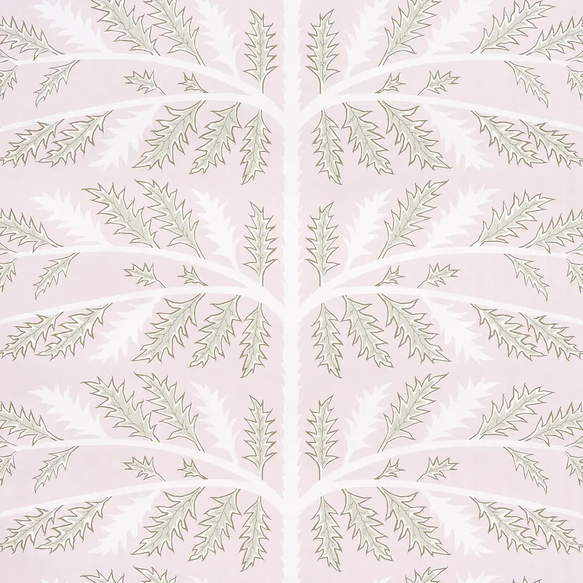 Schumacher Rose / 10 yards Thistle Wallpaper