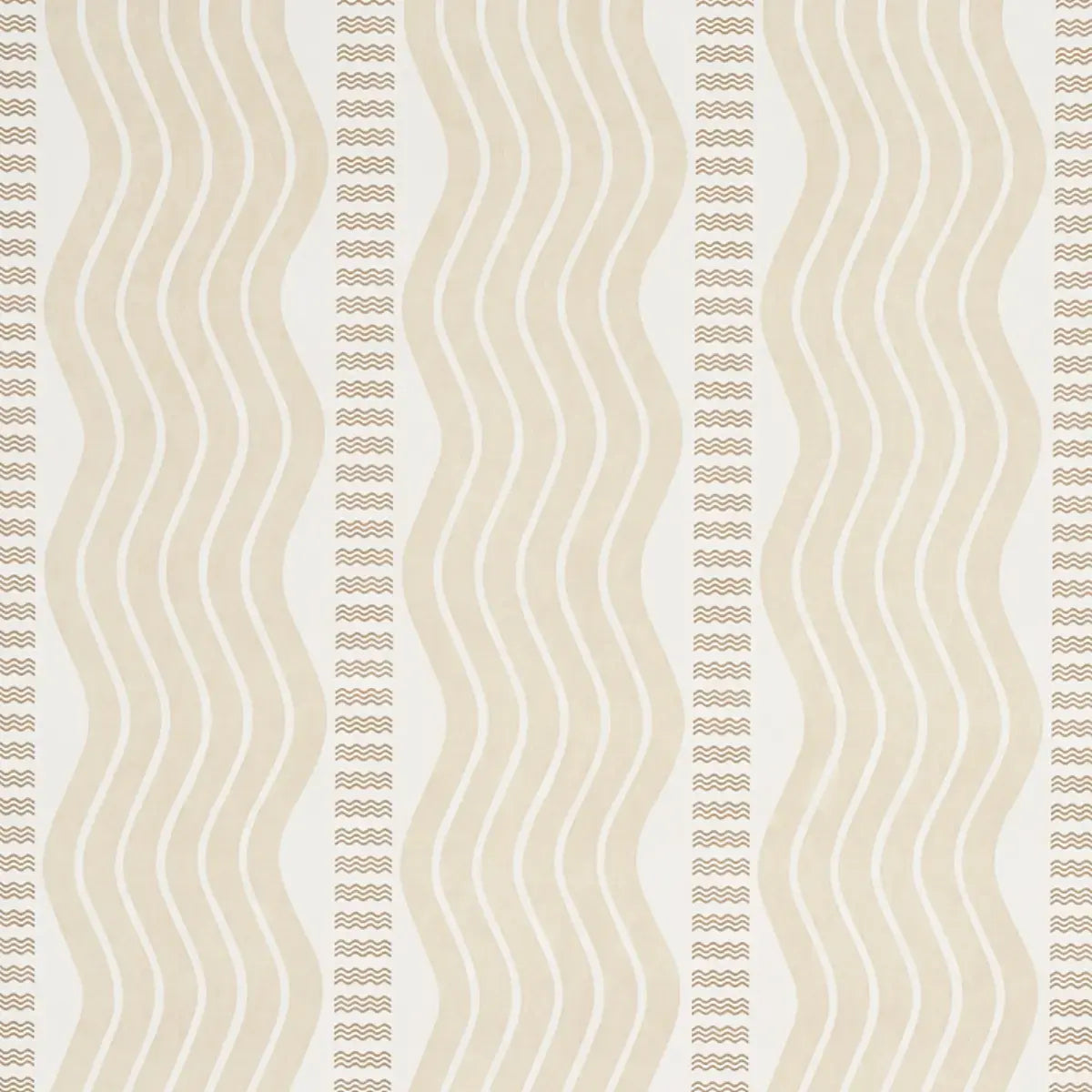 Schumacher Sand / 10 yards Sina Stripe Wallpaper