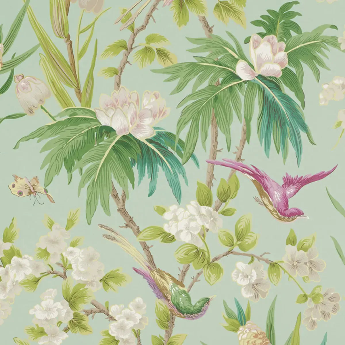 Schumacher Sea / 10 yards Seychelles Wallpaper