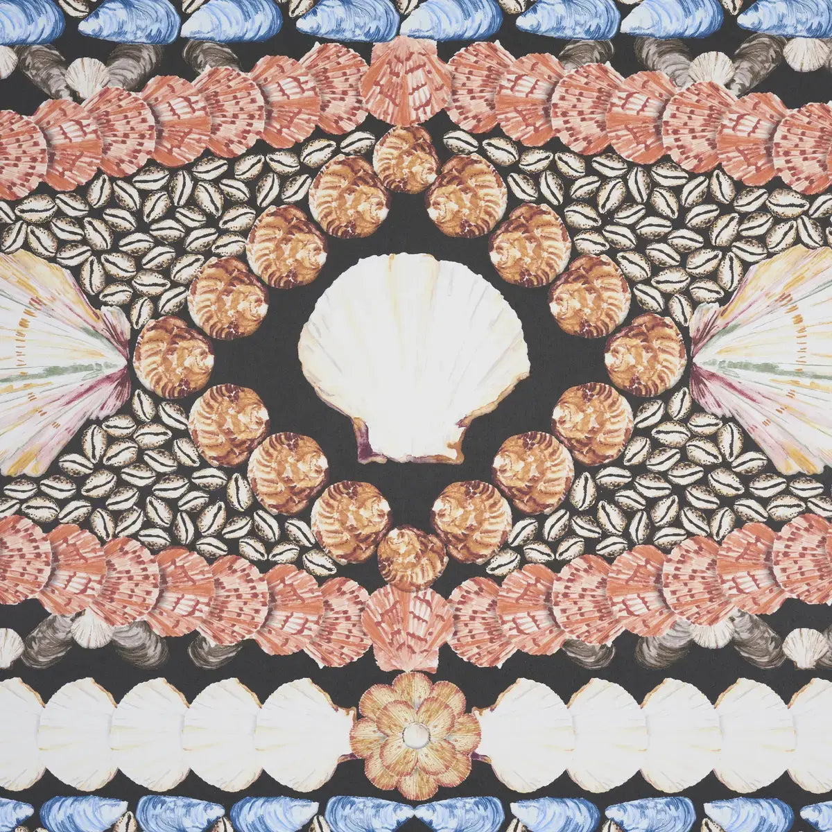 Schumacher Shell Grotto Panel B Wallpaper
