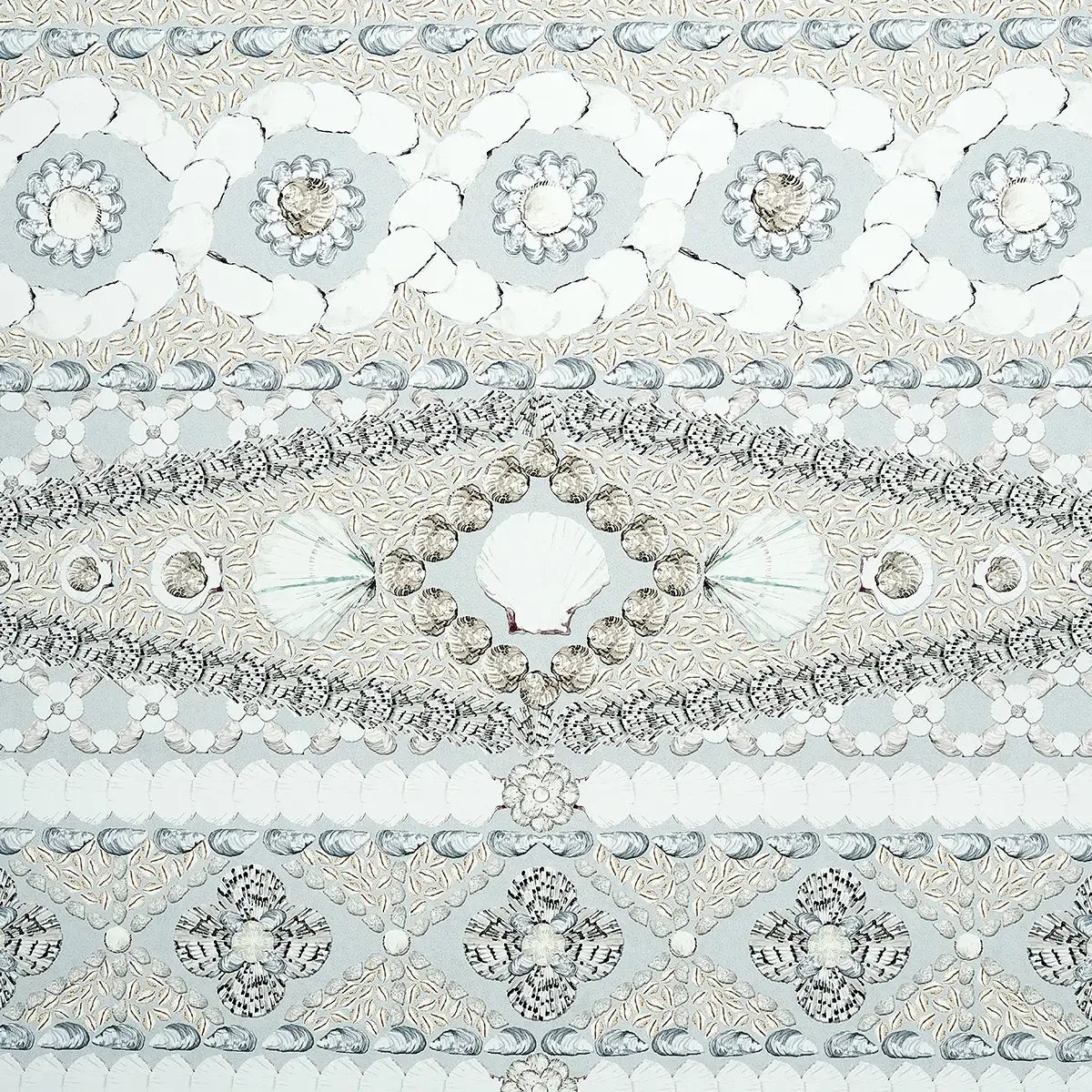 Schumacher Shell Grotto Panel B Wallpaper