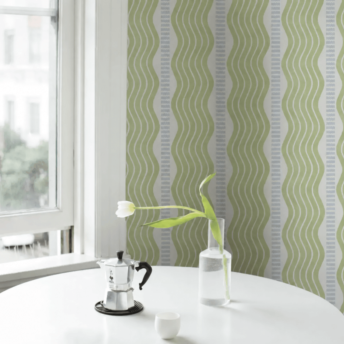 Schumacher Sina Stripe Wallpaper