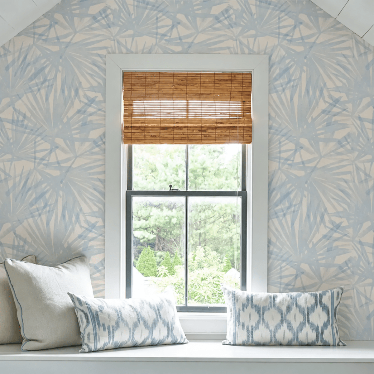 Schumacher Sunlit Palm Sisal Wallpaper