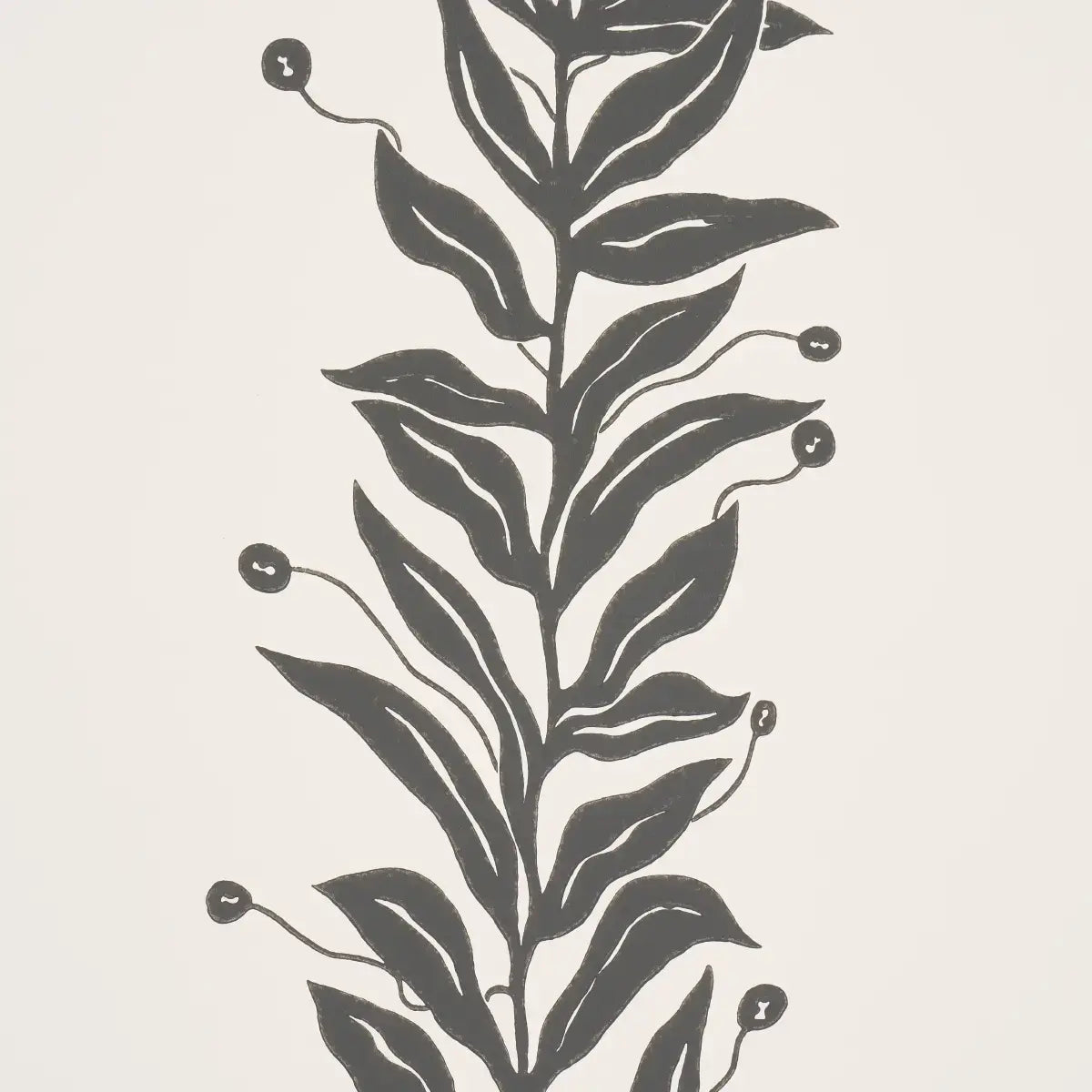 Schumacher Tendril Stripe Wallpaper