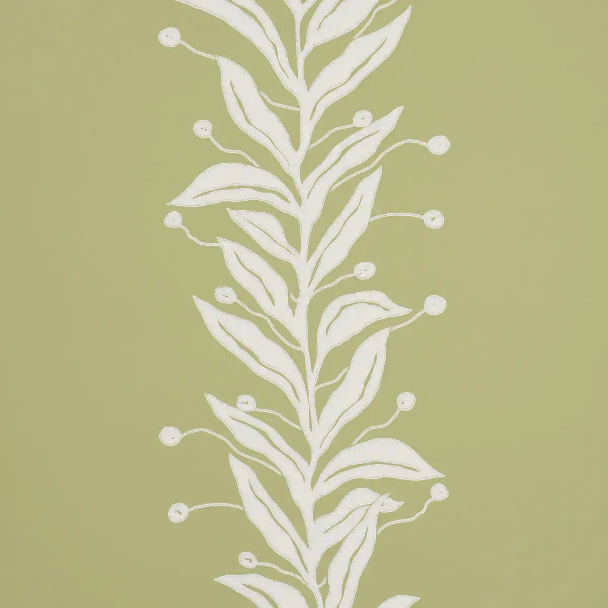 Schumacher Tendril Stripe Wallpaper