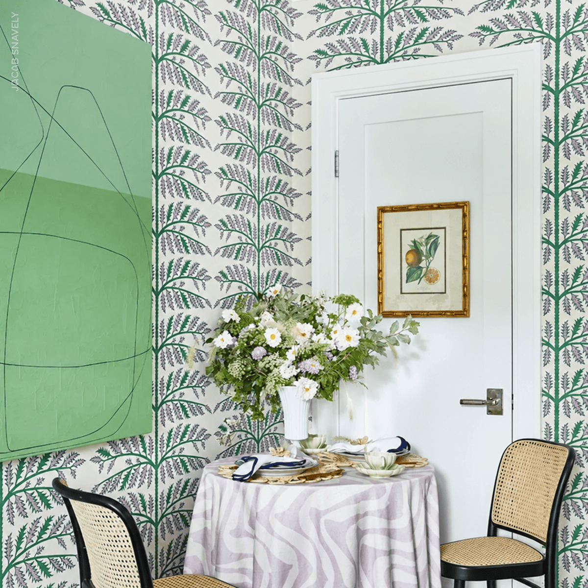 Schumacher Thistle Wallpaper