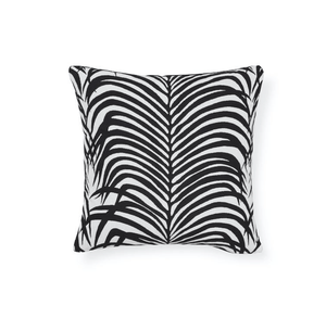 Schumacher Zebra Palm Indoor/Outdoor Pillow Pillows ZebPalm