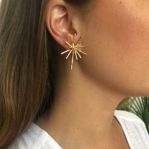 Teza Gold Burst Earrings