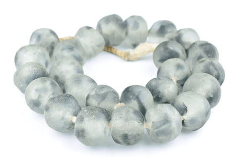 The Bead Chest Jumbo Grey Mist Recycle Beads RCY-RND-GRY-1033