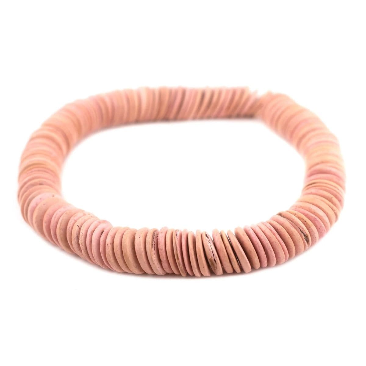 The Bead Chest Pink Disk Coconut Shell Beads Decorative Beads WOD-DSK-PNK-1677