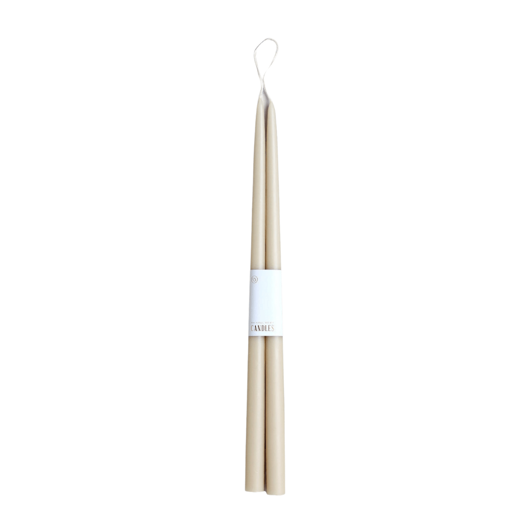 The Floral Society Parchment - Dipped Taper Candle Candles