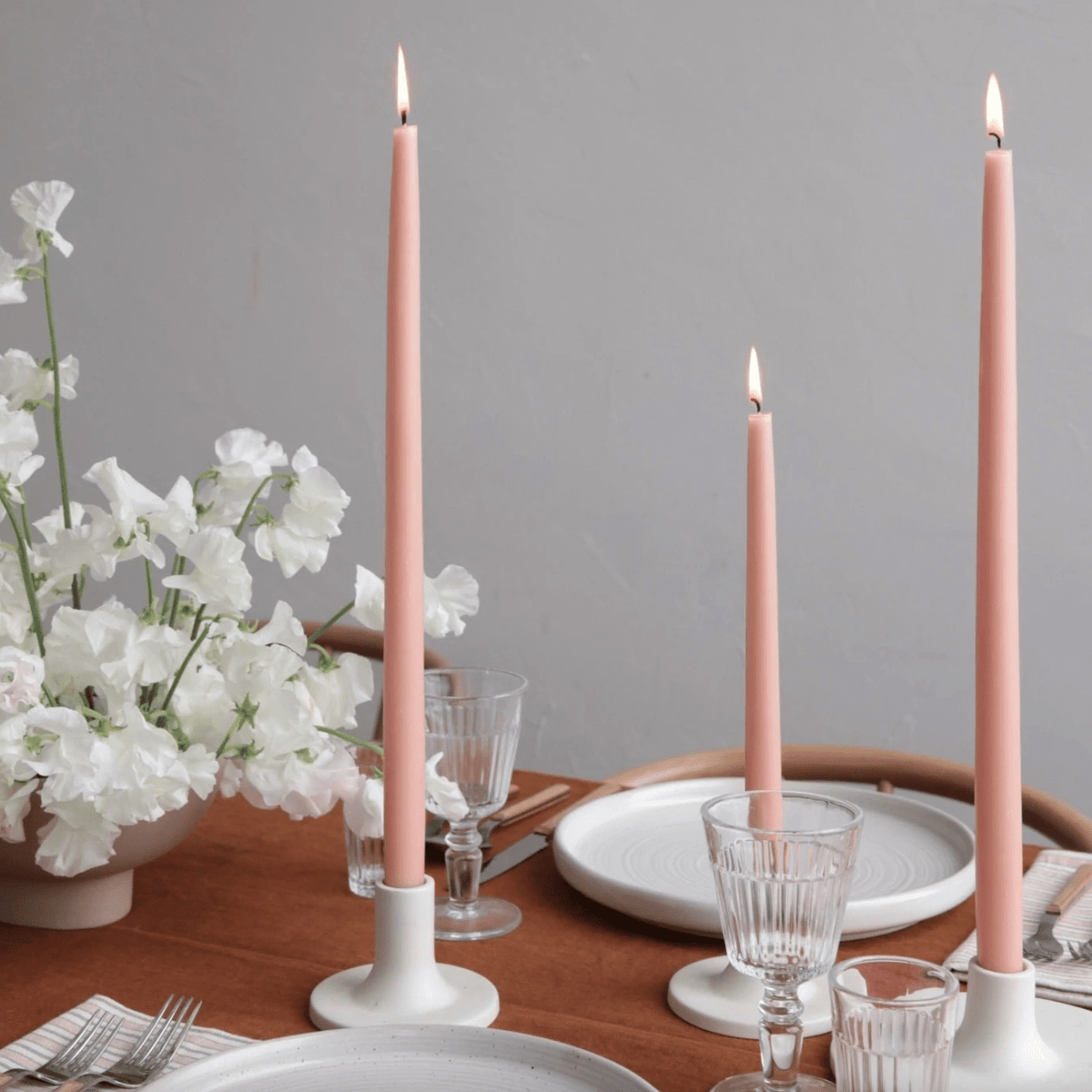 The Floral Society Petal - Dipped Taper Candle Candles