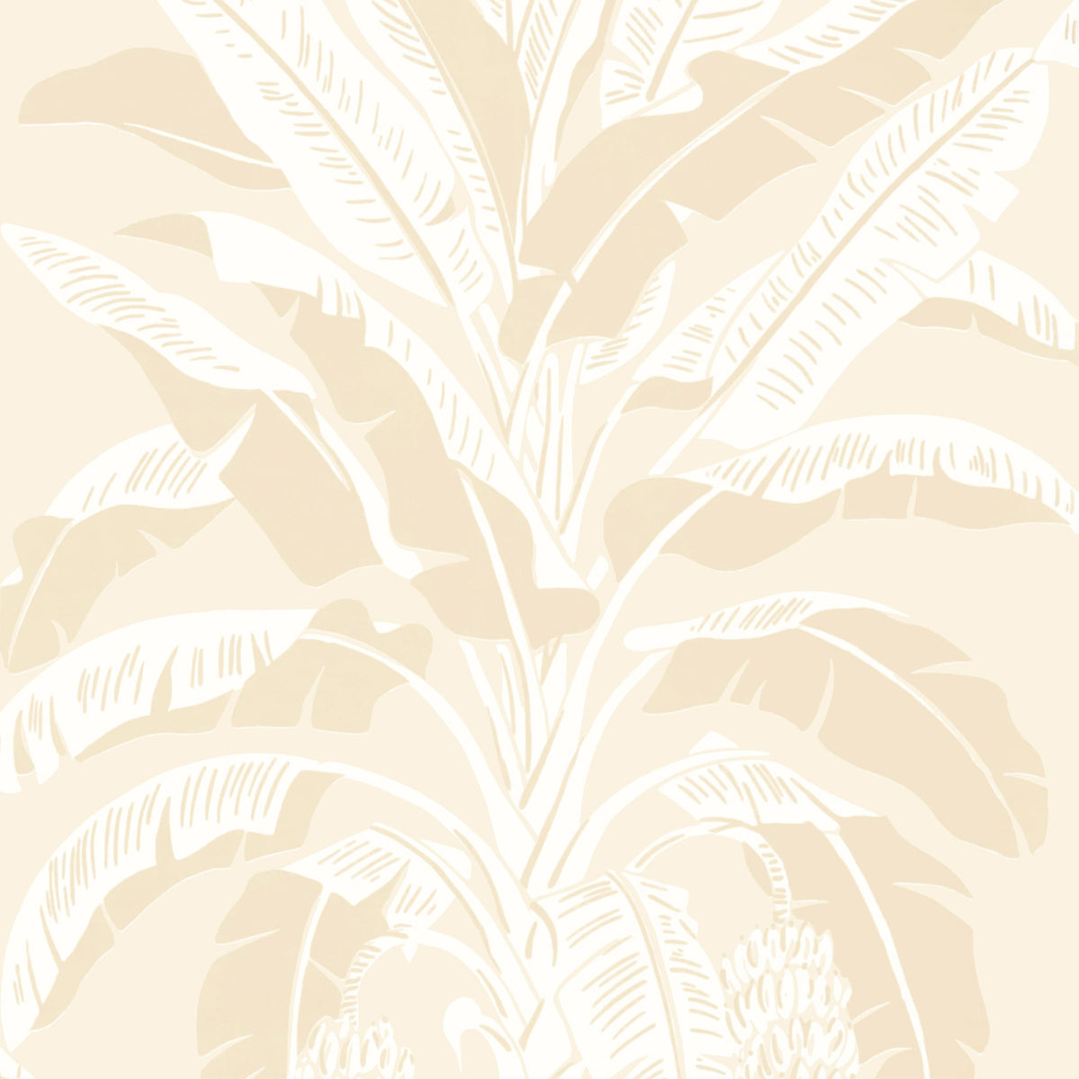 Thibaut Beige / 2 Rolls Banana Tree Wallpaper T13920