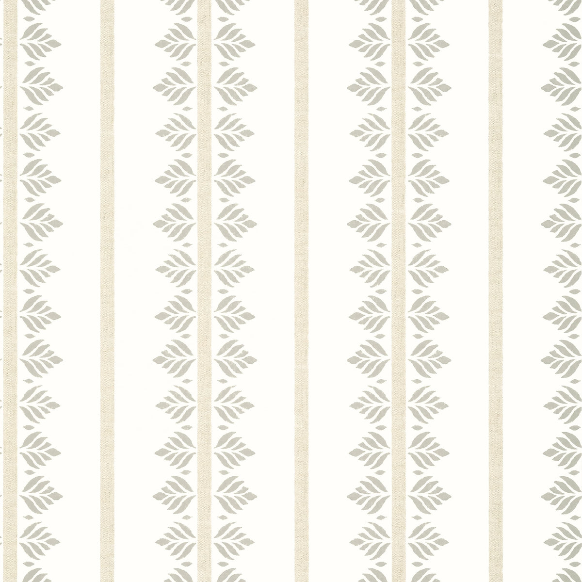 Thibaut Beige / 2 Rolls Fern Stripe Wallpaper