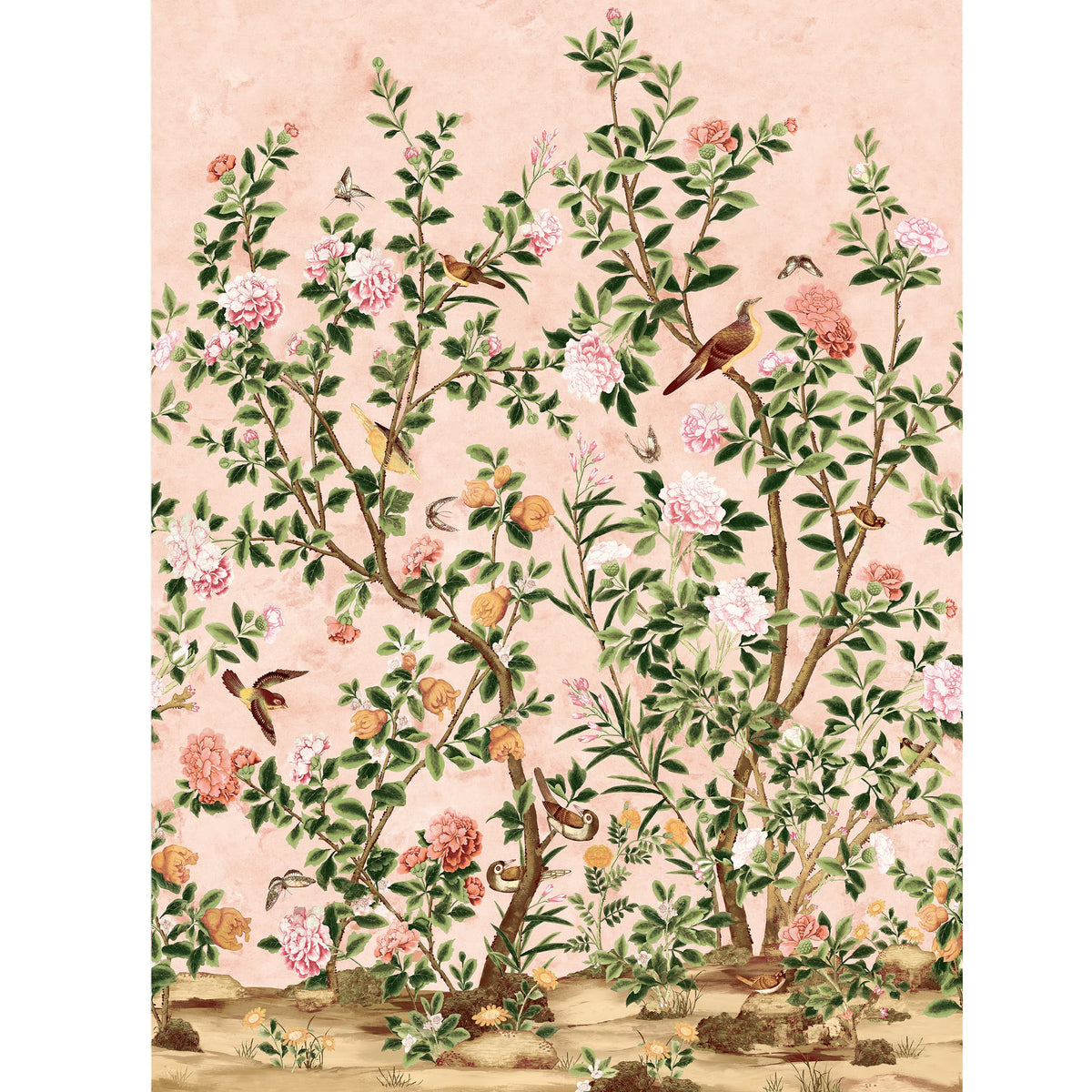 Thibaut Pink / Mural Sets Jardin Bloom Mural Wallpaper TM13667