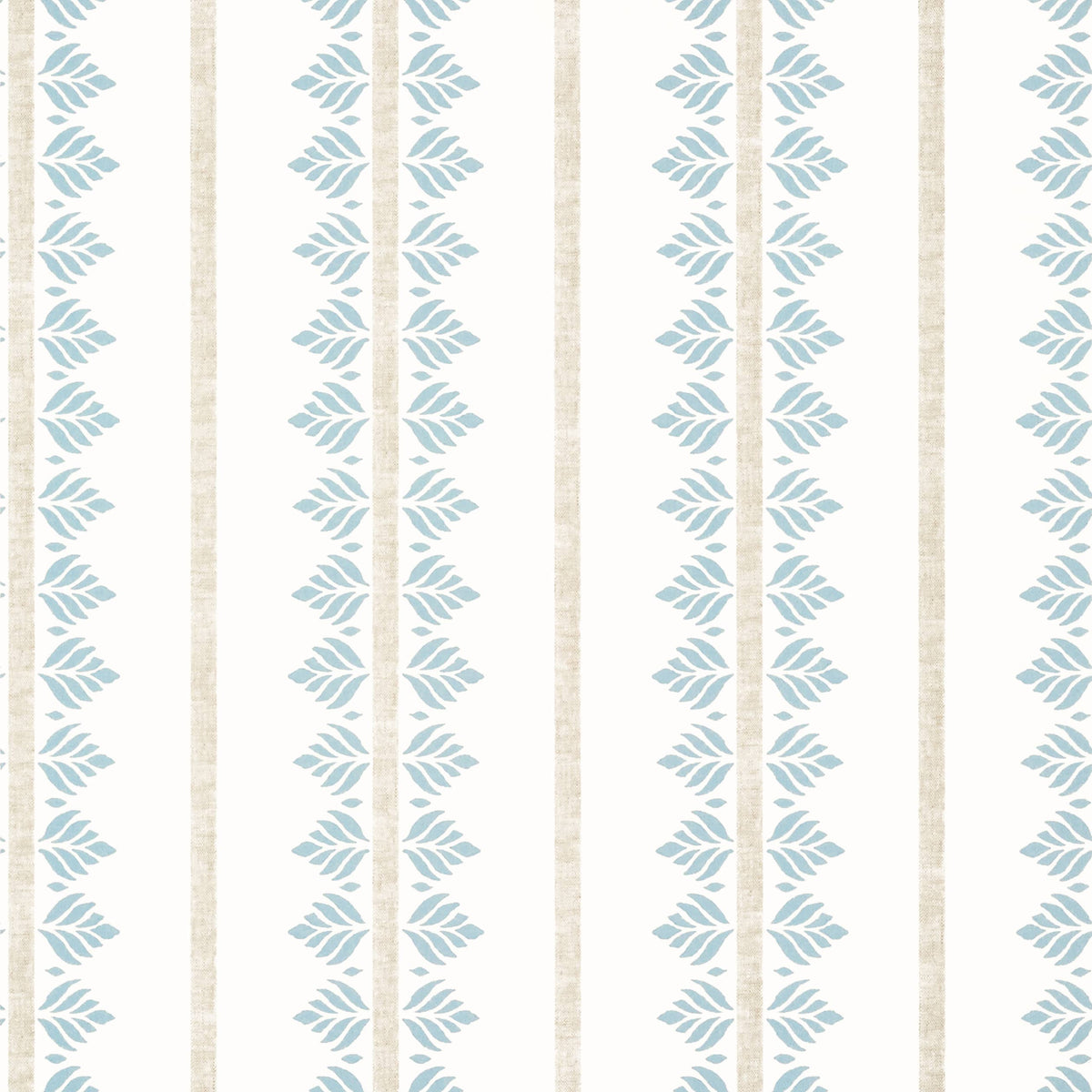 Thibaut Spa Blue / 2 Rolls Fern Stripe Wallpaper