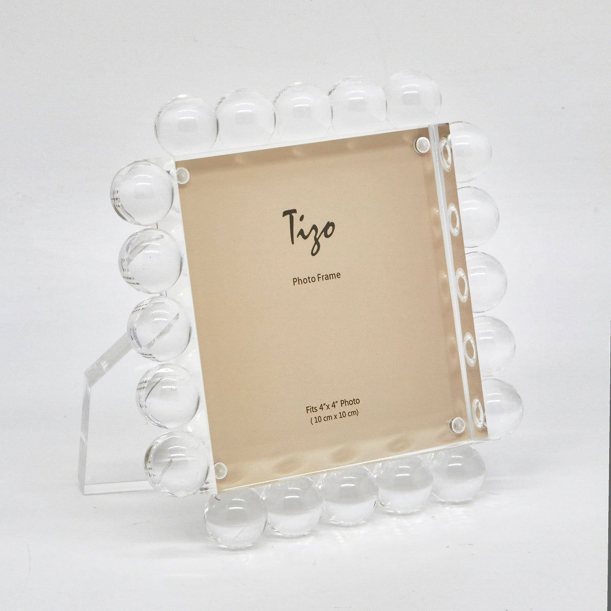 Tizo 4x4 Acrylic Frame w/Clear Bubbles Picture Frames HA168CL44