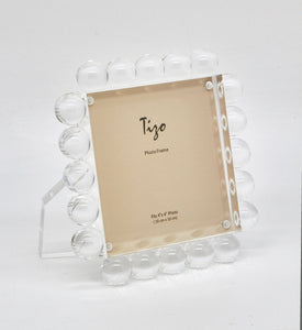 Tizo 4x4 Acrylic Frame w/Clear Bubbles Picture Frames HA168CL44