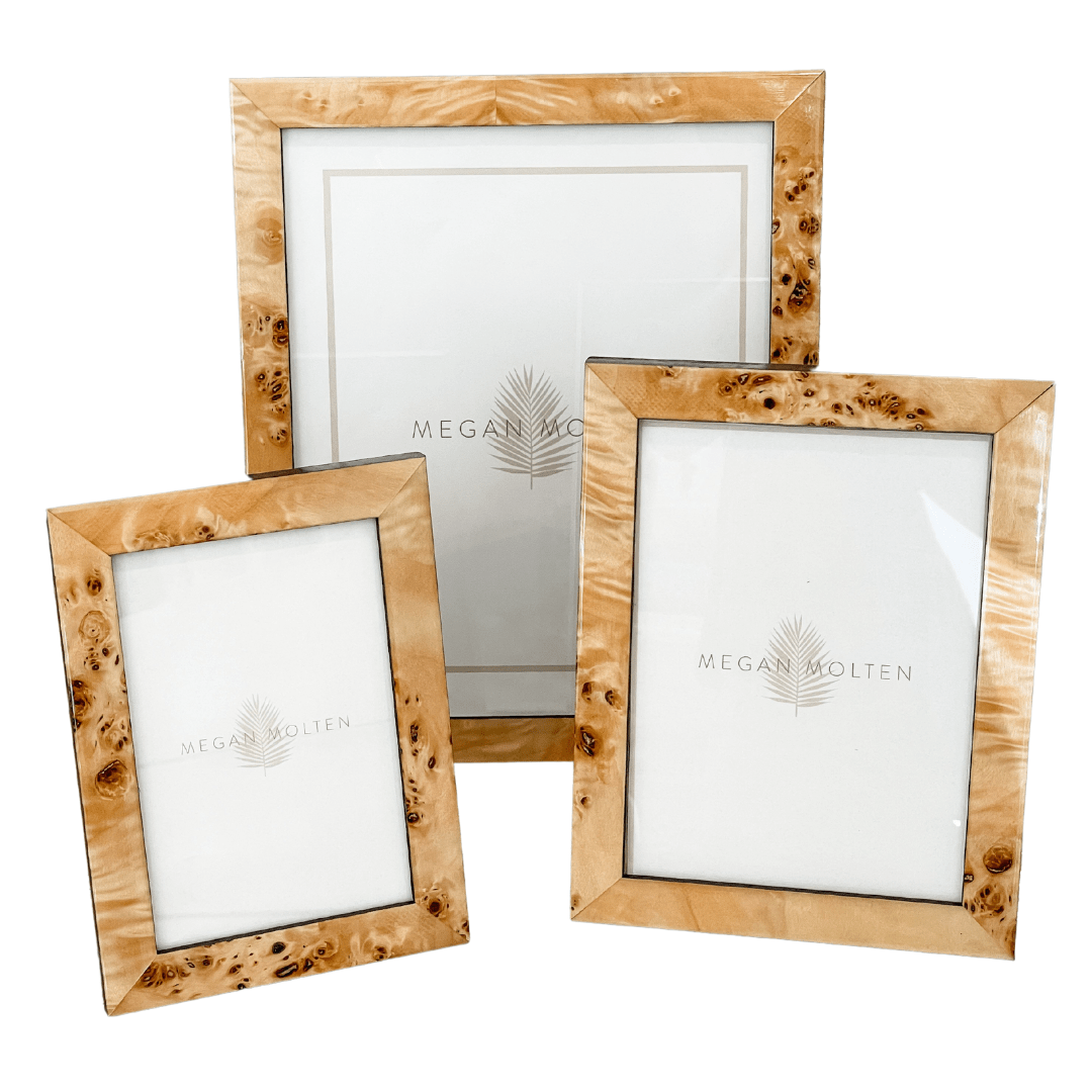 Tizo Burl Italian Wood Frame Picture Frames