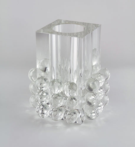 Tizo Crystal Glass Square Vase 