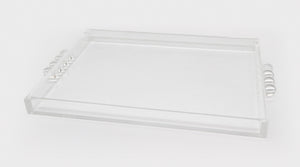 Tizo Large Bubble Handle Acrylic Tray Decorative Trays HA226CLTY