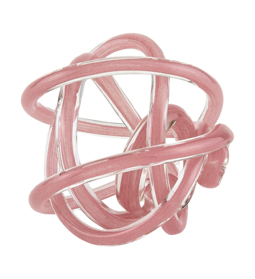Pink Handblown Glass Knot