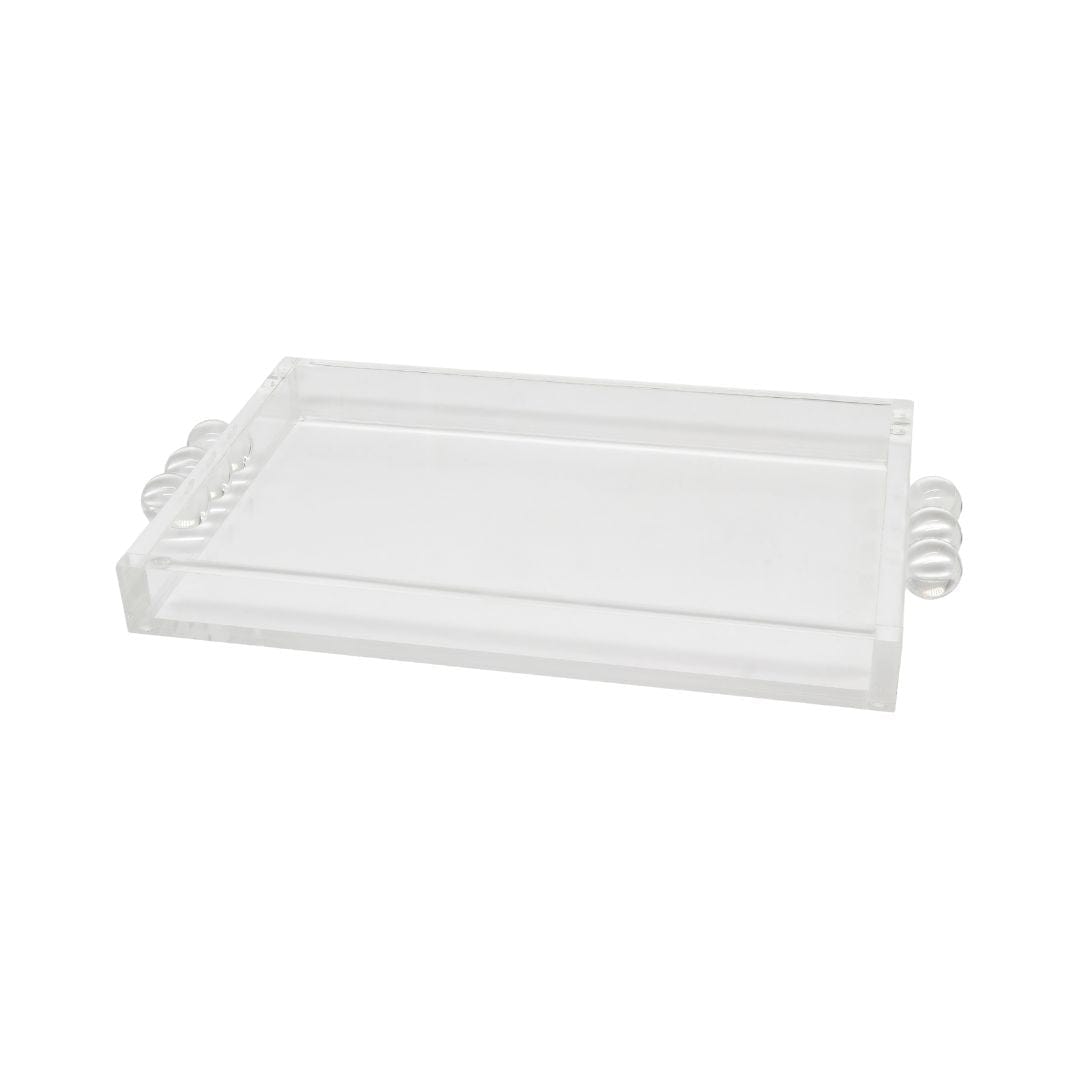 Tizo Small Bubble Handle Acrylic Tray Decorative Trays HA225CLTY