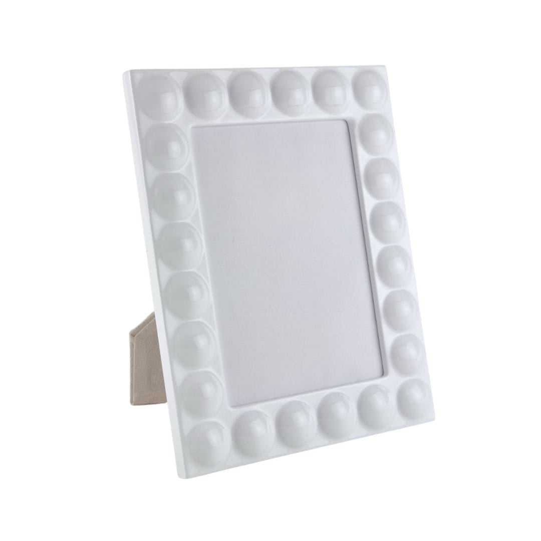 Tizo White / 4" x 6" Lacquer Wood Frame Picture Frames EL188WH46