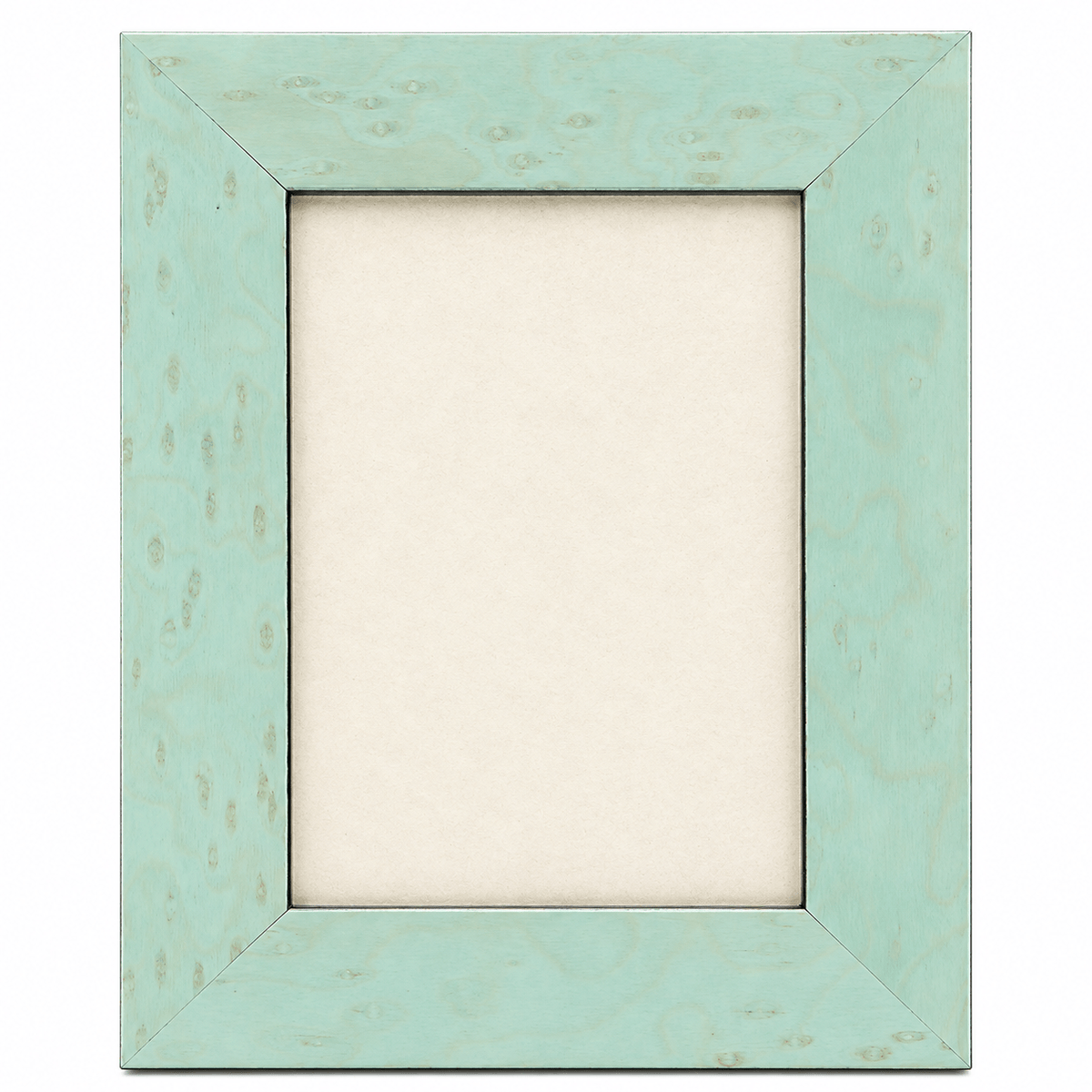 Tizo Wide Burl Pattern Italian Wood Frame - Pistachio Photo Frame