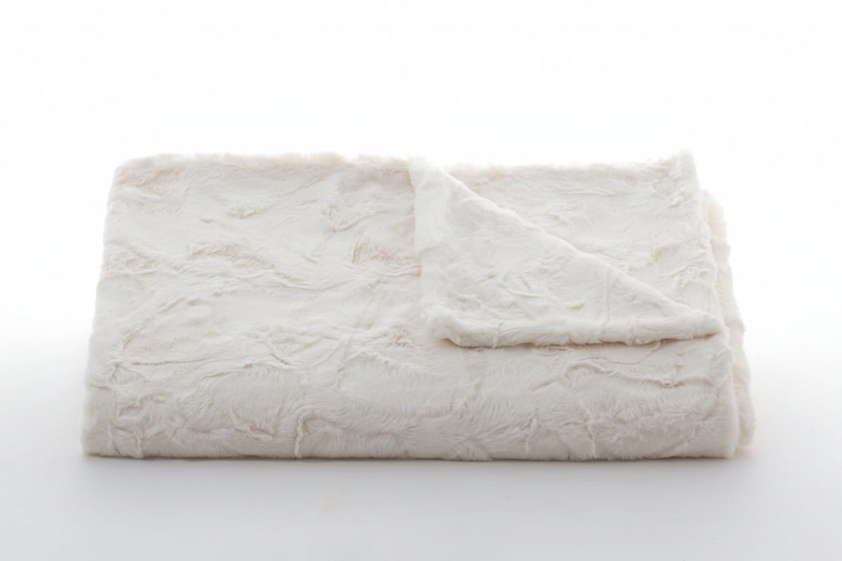 Tourance Lux Rabbit Two Tone Throw Throws