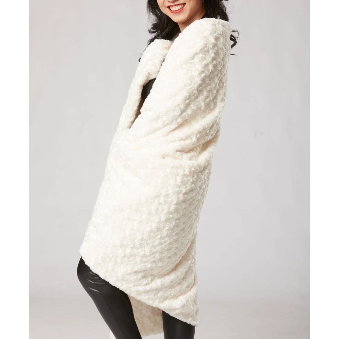 Tourance Rosebud Ivory Throw Throws