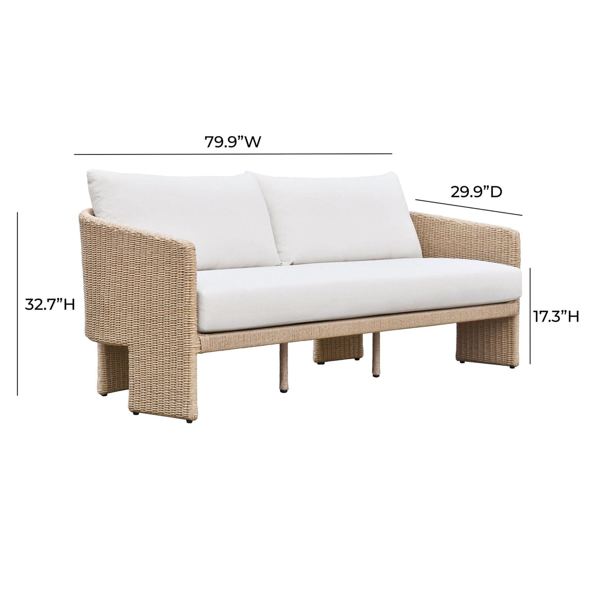 TOV Alexa Outdoor Sofa Outdoor Seating TOV-O68810