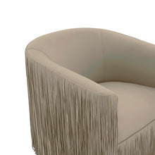 TOV Fringe Vegan Leather Swivel Chair furniture TOV-S68328