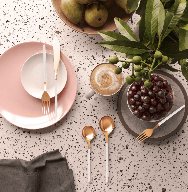 TOV Rose Gold Stainless Steel Flatware Set Serveware