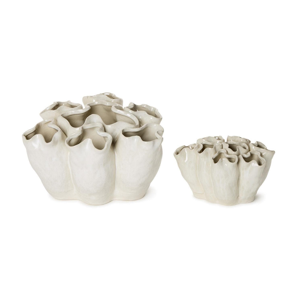 Tozai Banyan White Ceramic Vase Vases