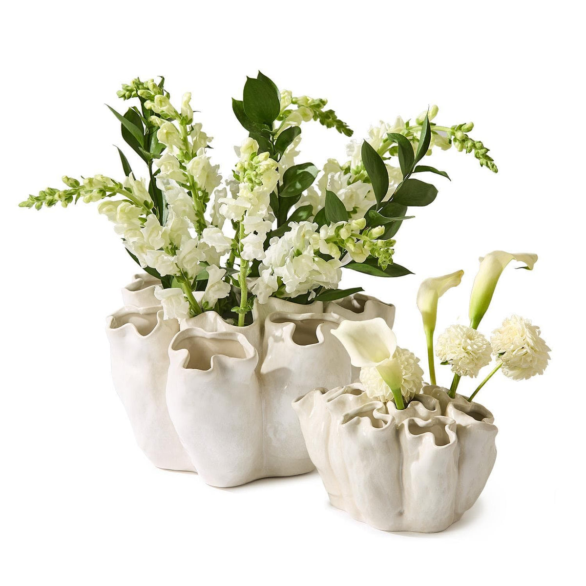 Tozai Banyan White Ceramic Vase Vases